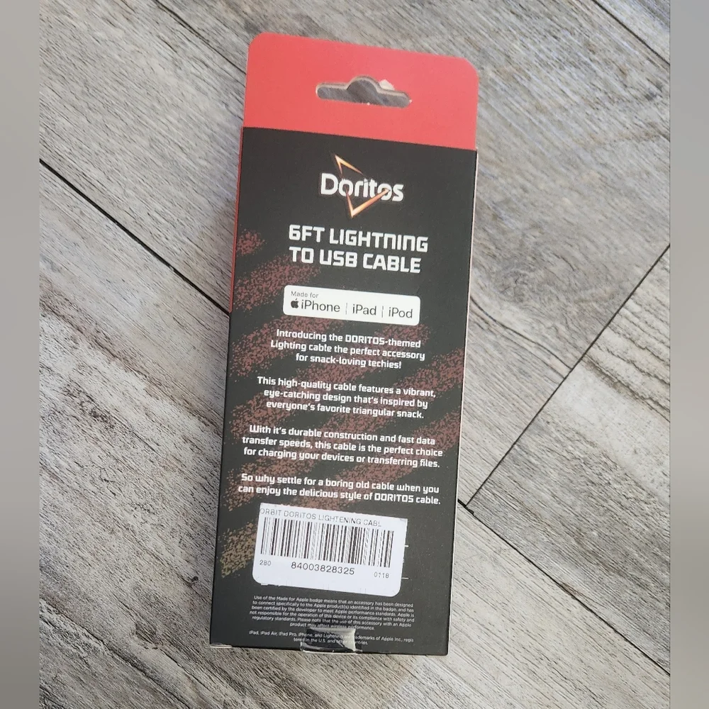 Orbit Doritos 6ft Lightning USB Cable